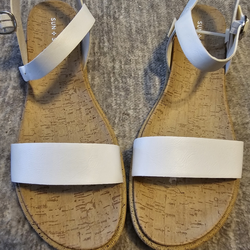 White Sandals Size 12
